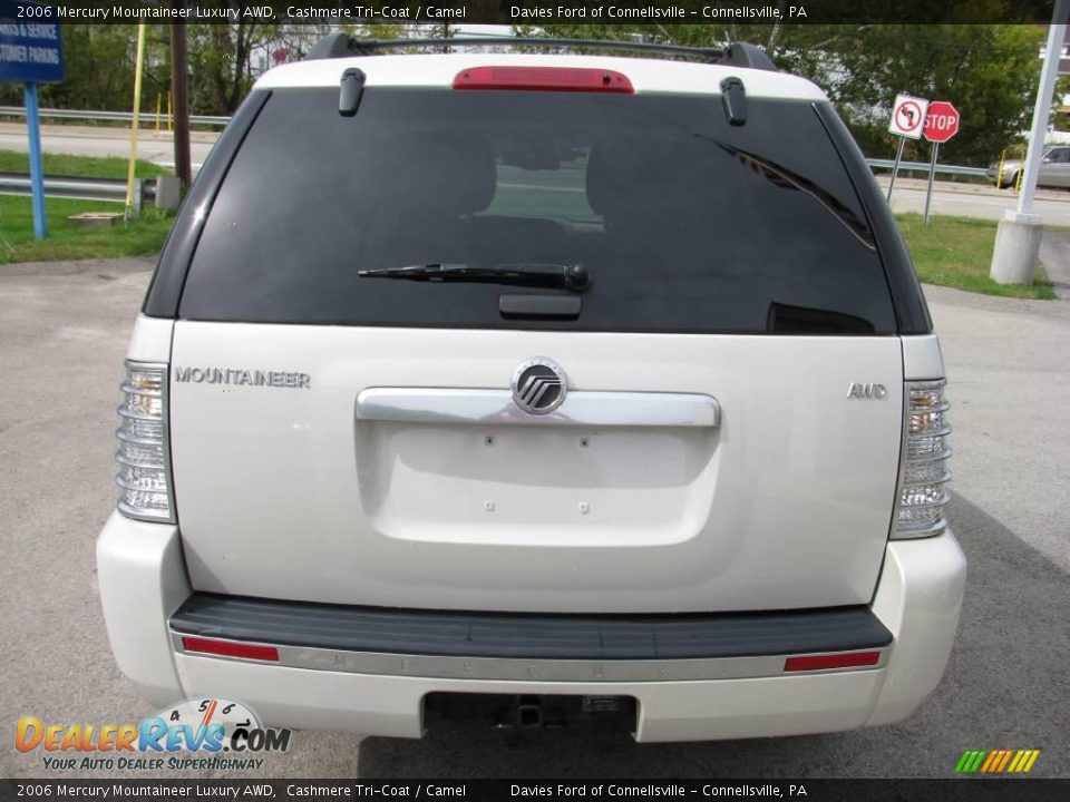 2006 Mercury Mountaineer Luxury AWD Cashmere Tri-Coat / Camel Photo #6