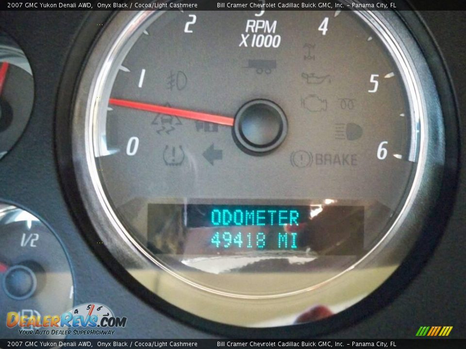 2007 GMC Yukon Denali AWD Onyx Black / Cocoa/Light Cashmere Photo #2