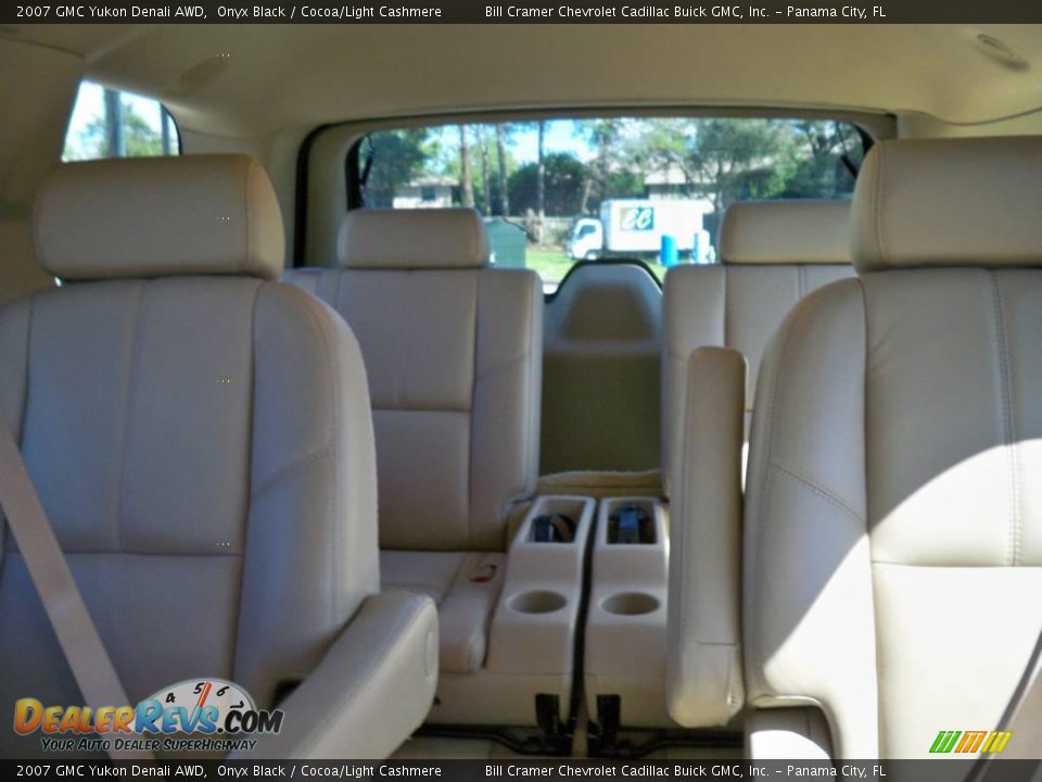 2007 GMC Yukon Denali AWD Onyx Black / Cocoa/Light Cashmere Photo #10