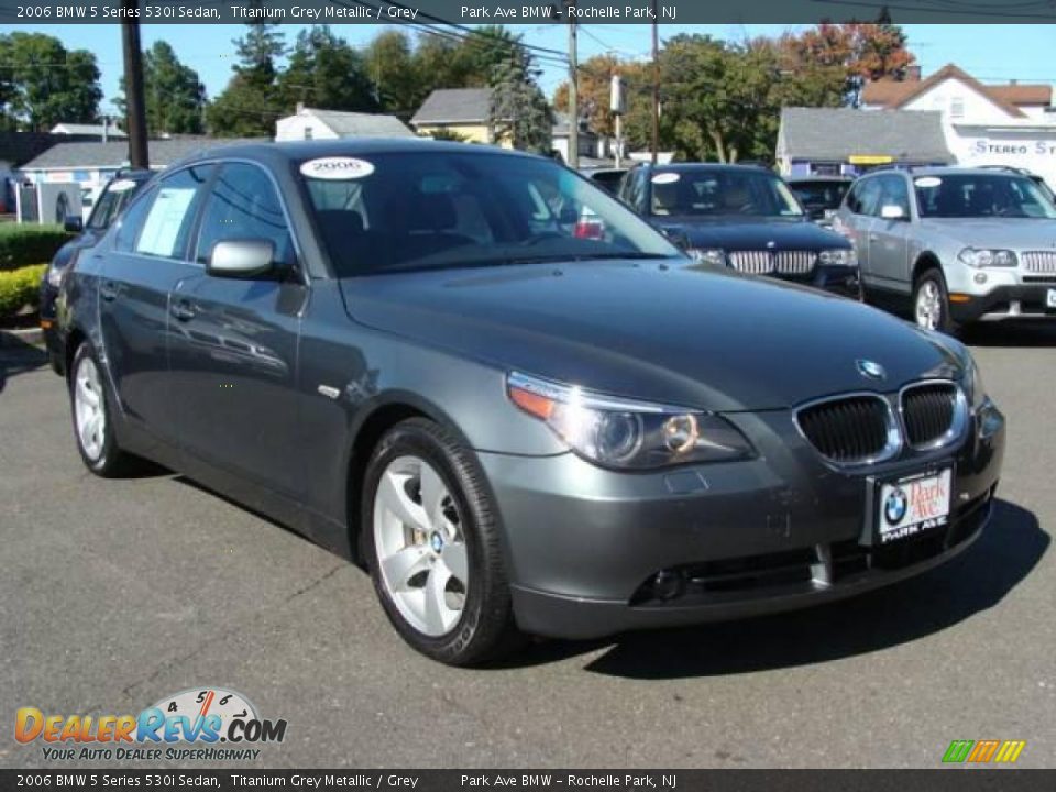 2006 BMW 5 Series 530i Sedan Titanium Grey Metallic / Grey Photo #2