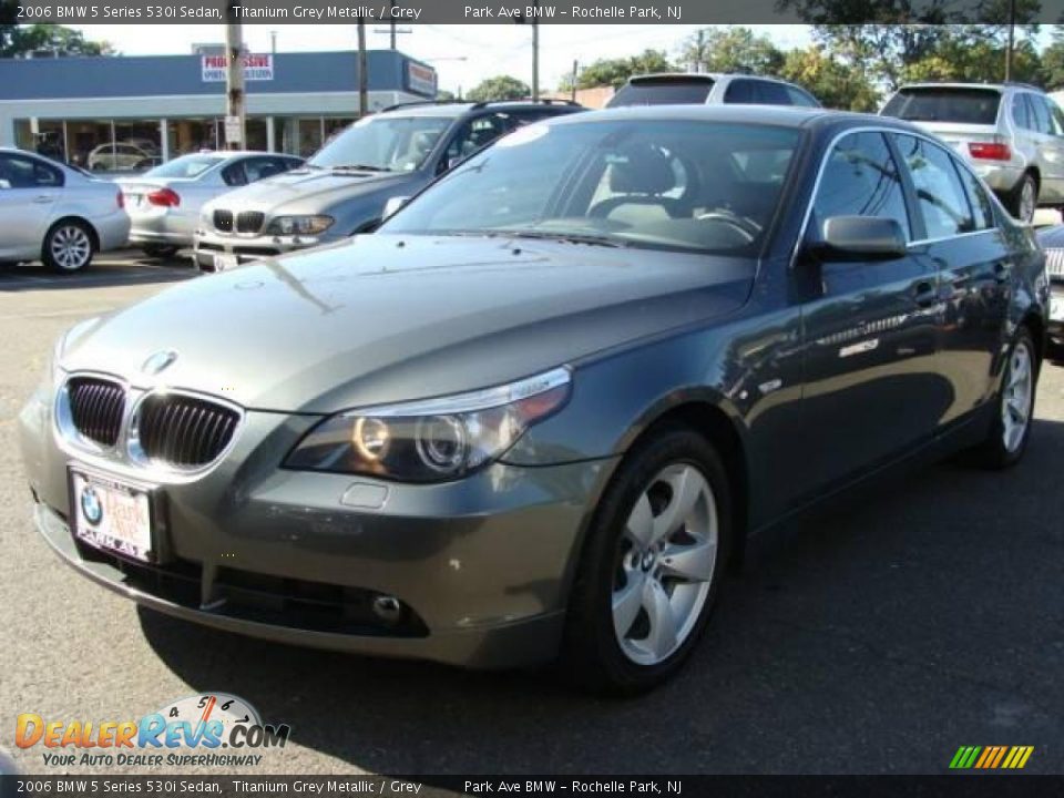2006 BMW 5 Series 530i Sedan Titanium Grey Metallic / Grey Photo #4