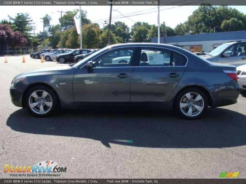 2006 BMW 5 Series 530i Sedan Titanium Grey Metallic / Grey Photo #5