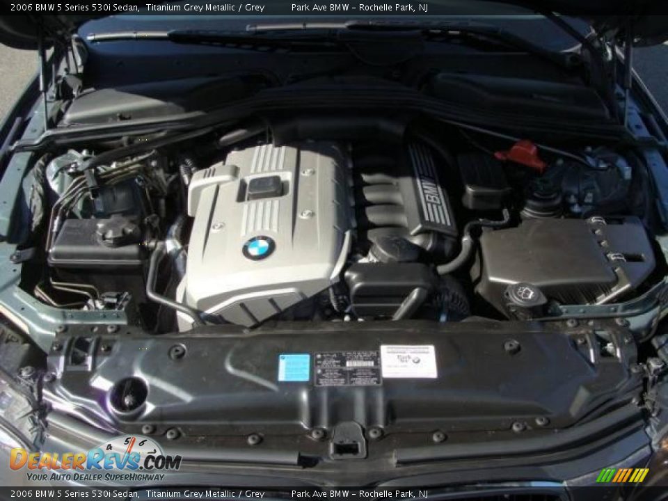 2006 BMW 5 Series 530i Sedan Titanium Grey Metallic / Grey Photo #25