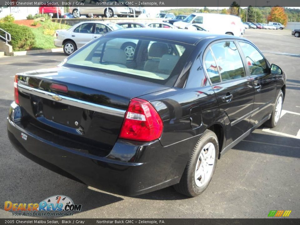 2005 Chevrolet Malibu Sedan Black / Gray Photo #2