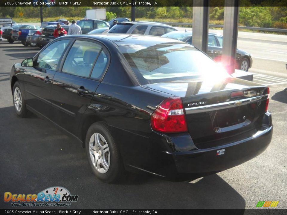 2005 Chevrolet Malibu Sedan Black / Gray Photo #4