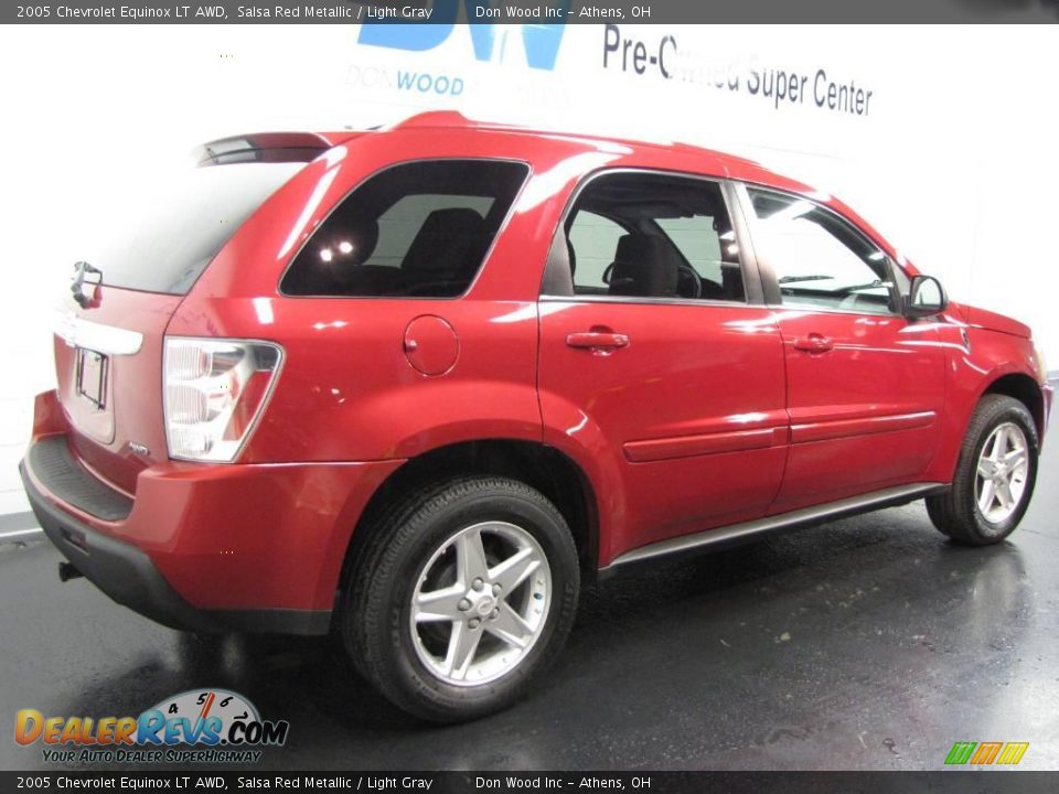 2005 Chevrolet Equinox LT AWD Salsa Red Metallic / Light Gray Photo #4