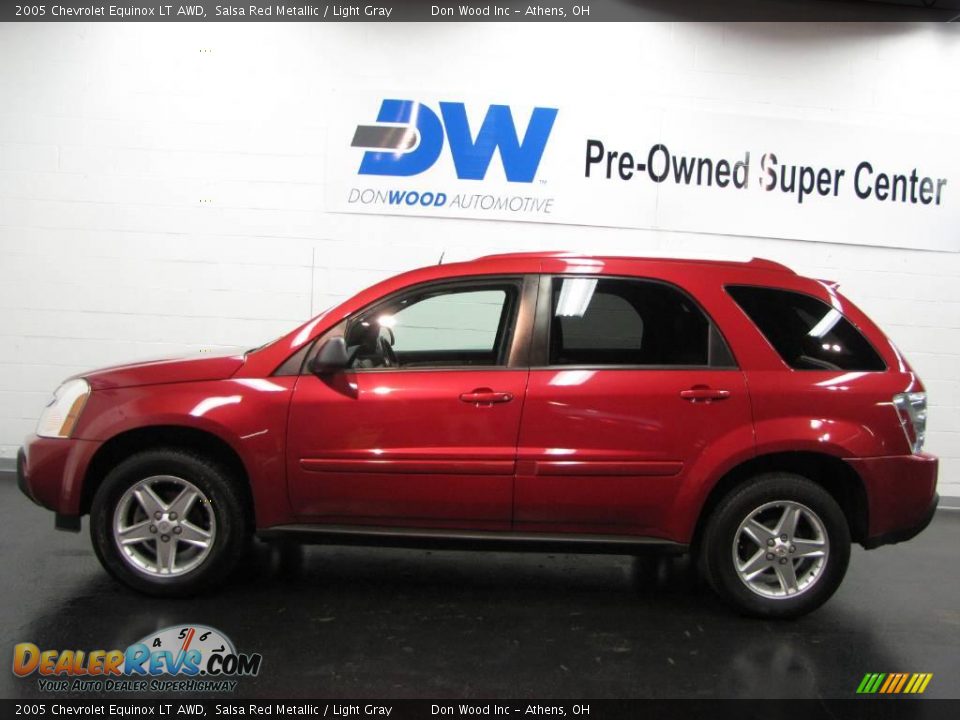 2005 Chevrolet Equinox LT AWD Salsa Red Metallic / Light Gray Photo #5