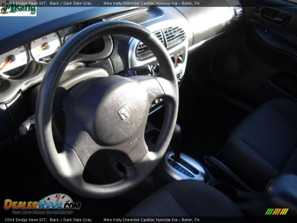 2004 Dodge Neon SXT Black / Dark Slate Gray Photo #8