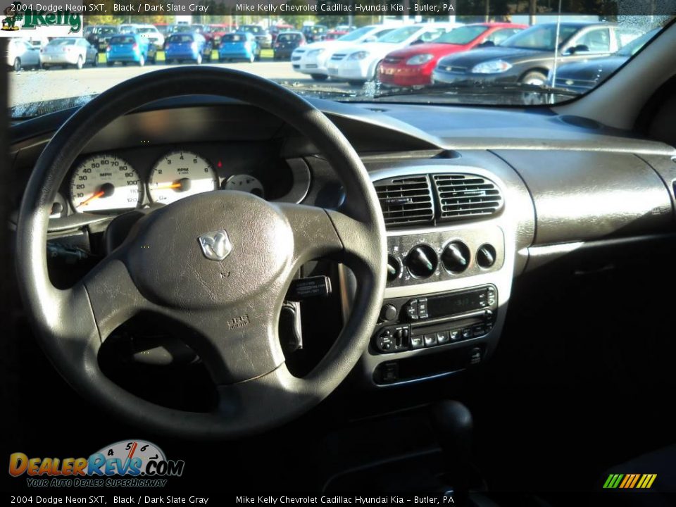 2004 Dodge Neon SXT Black / Dark Slate Gray Photo #12