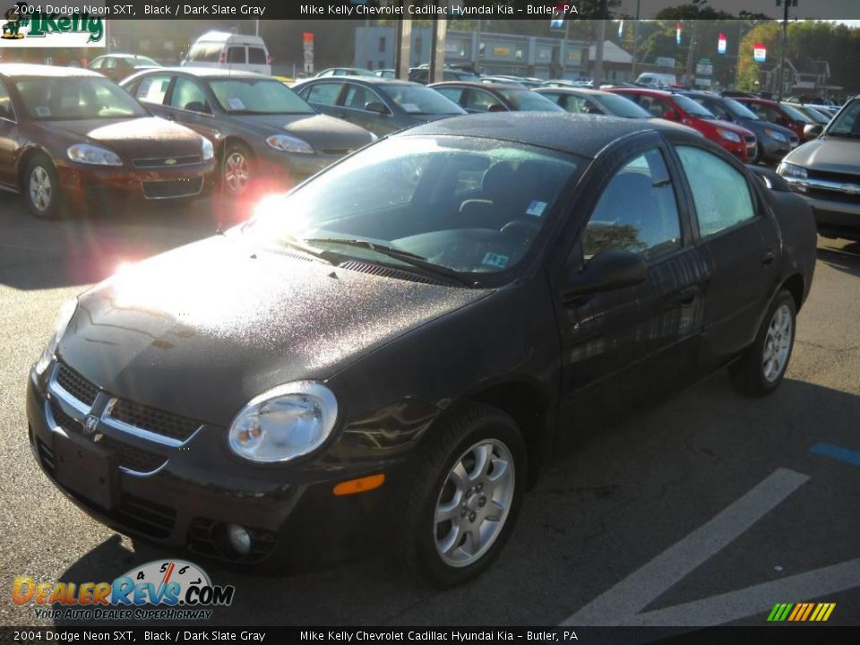 2004 Dodge Neon SXT Black / Dark Slate Gray Photo #15