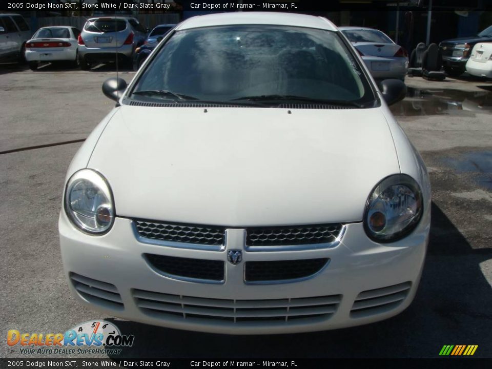 2005 Dodge Neon SXT Stone White / Dark Slate Gray Photo #8