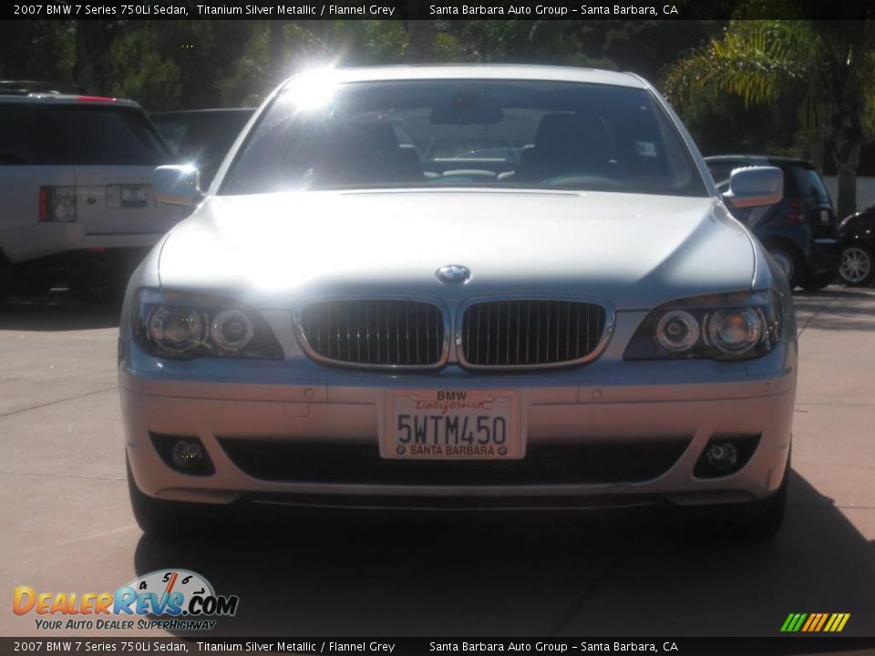 2007 BMW 7 Series 750Li Sedan Titanium Silver Metallic / Flannel Grey Photo #2