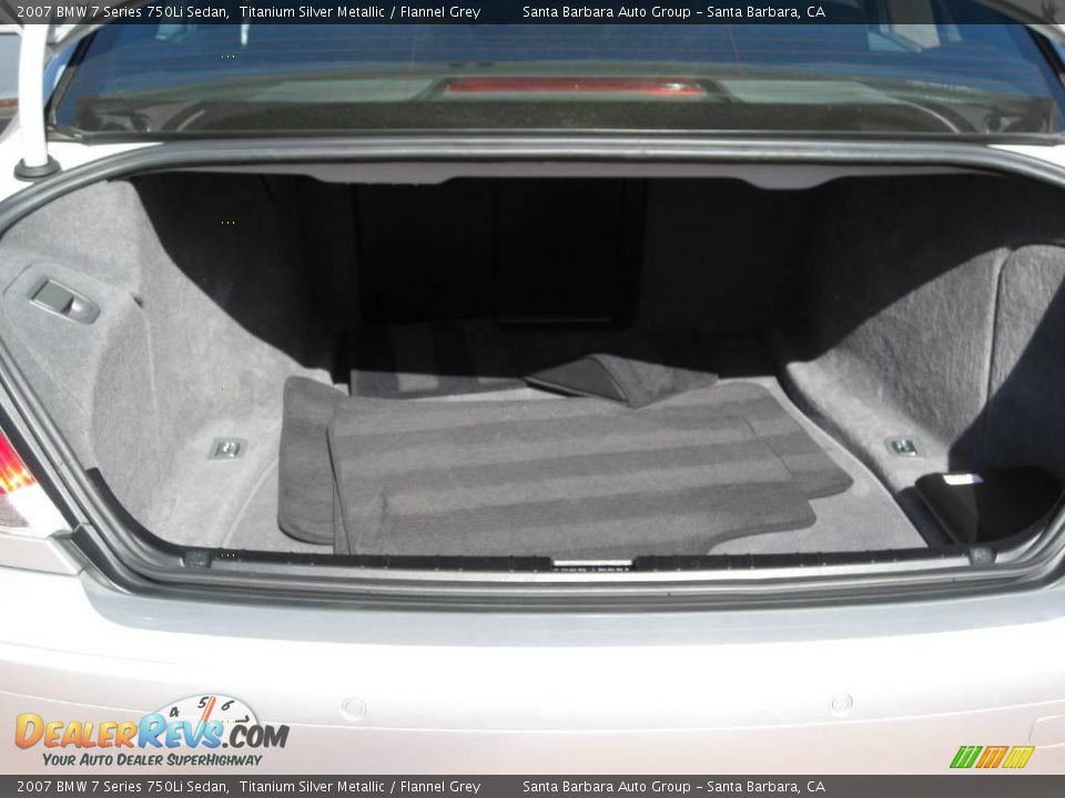 2007 BMW 7 Series 750Li Sedan Titanium Silver Metallic / Flannel Grey Photo #11