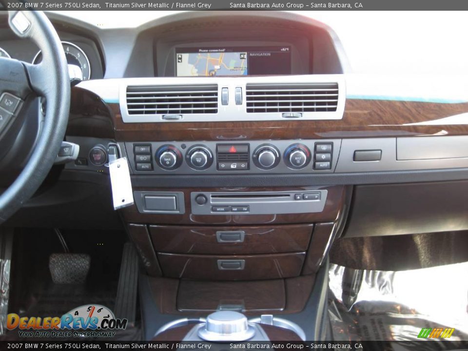 2007 BMW 7 Series 750Li Sedan Titanium Silver Metallic / Flannel Grey Photo #19