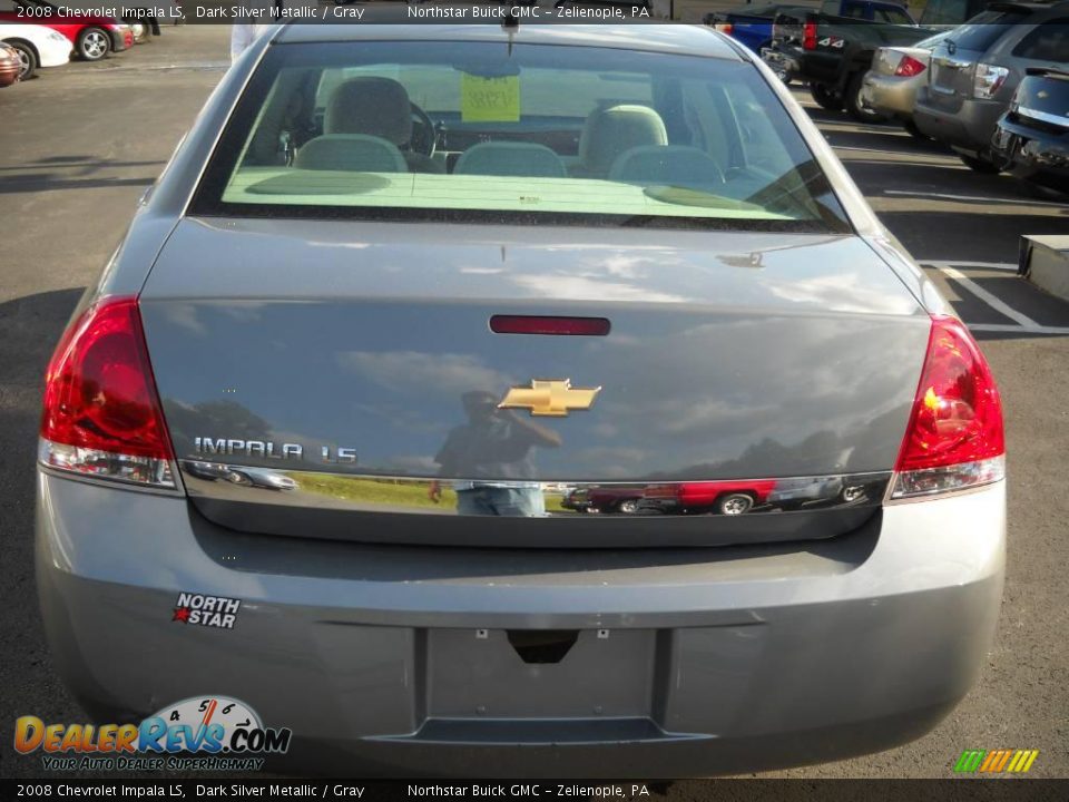 2008 Chevrolet Impala LS Dark Silver Metallic / Gray Photo #3
