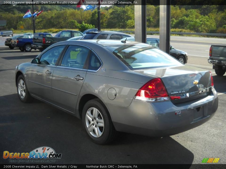 2008 Chevrolet Impala LS Dark Silver Metallic / Gray Photo #4