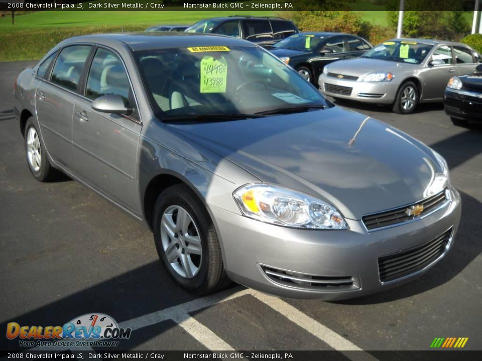 2008 Chevrolet Impala LS Dark Silver Metallic / Gray Photo #16