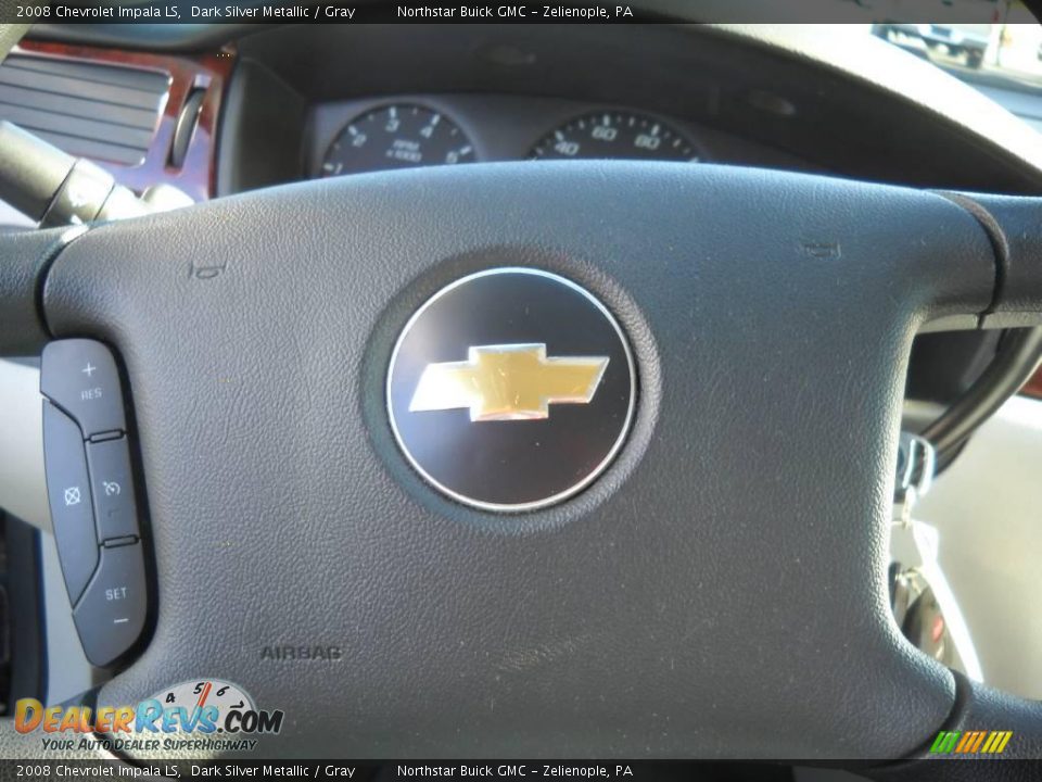2008 Chevrolet Impala LS Dark Silver Metallic / Gray Photo #19
