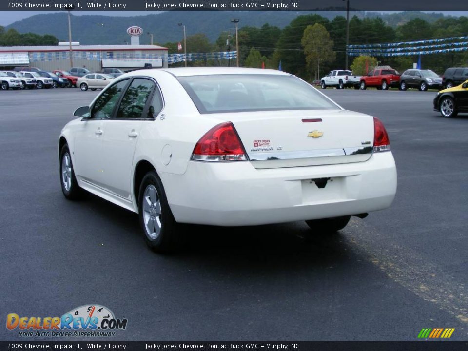 2009 Chevrolet Impala LT White / Ebony Photo #6