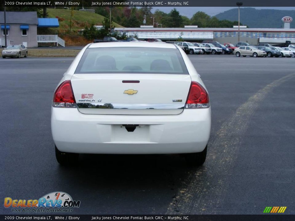 2009 Chevrolet Impala LT White / Ebony Photo #7