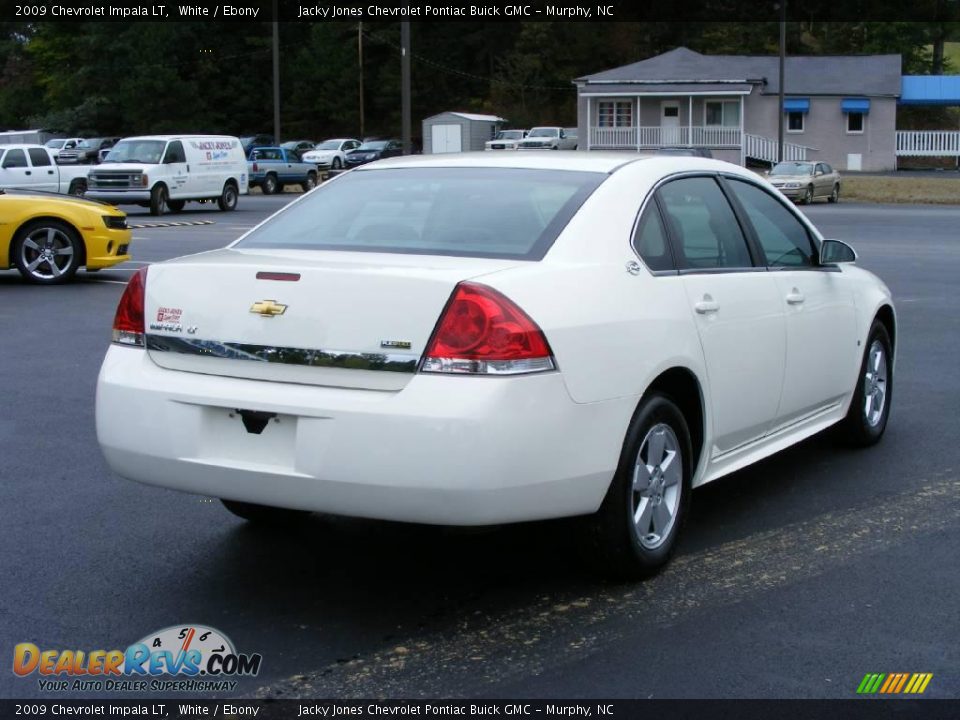 2009 Chevrolet Impala LT White / Ebony Photo #8