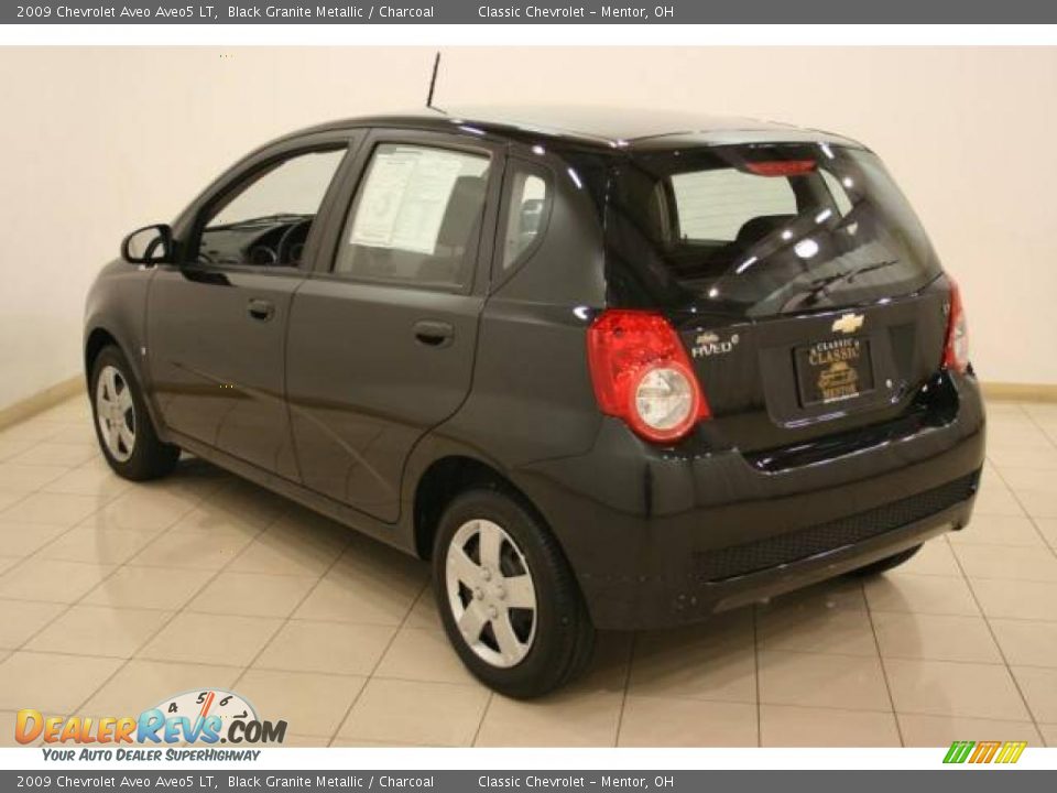 2009 Chevrolet Aveo Aveo5 LT Black Granite Metallic / Charcoal Photo #5