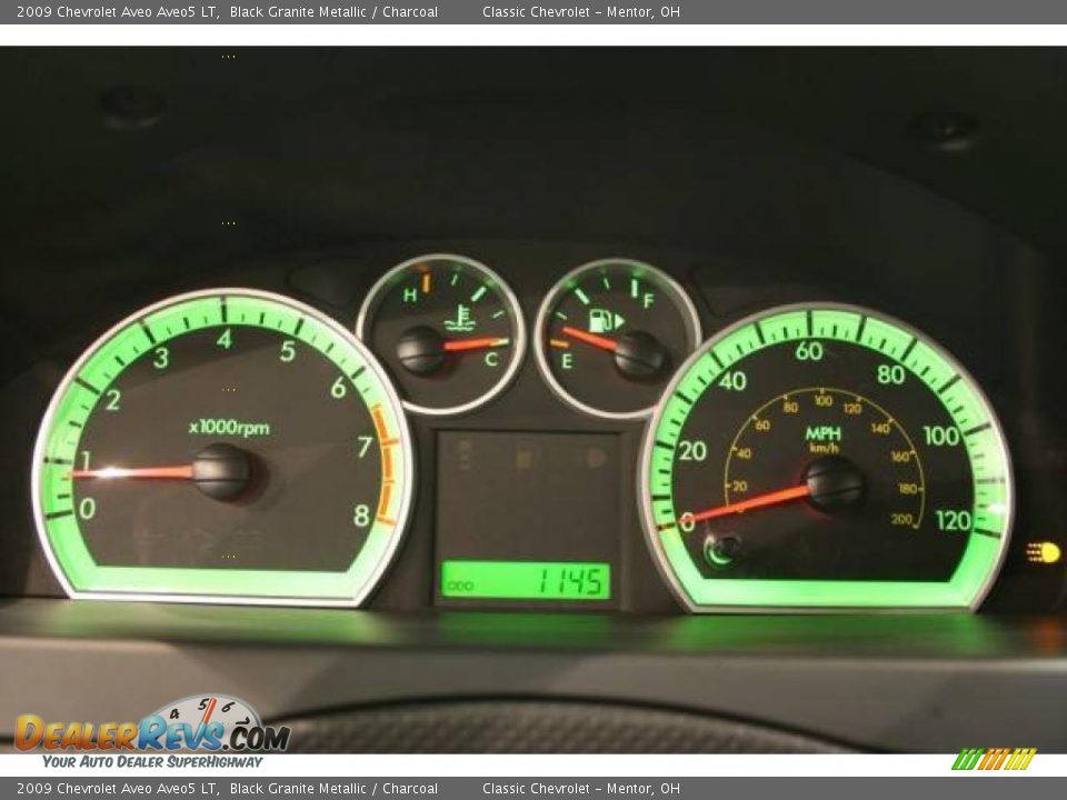 2009 Chevrolet Aveo Aveo5 LT Black Granite Metallic / Charcoal Photo #11