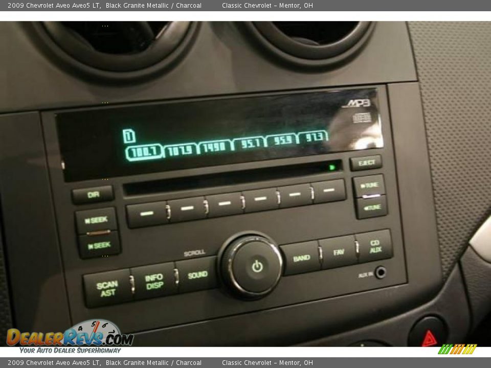 2009 Chevrolet Aveo Aveo5 LT Black Granite Metallic / Charcoal Photo #12