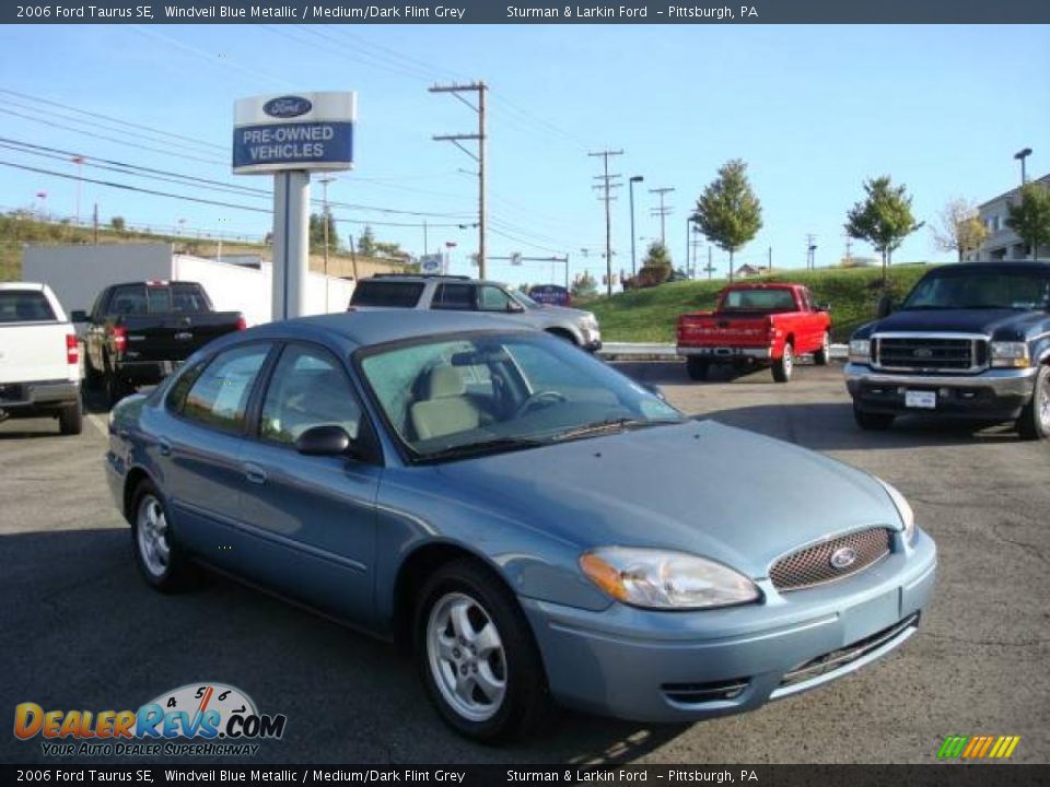 2006 Ford Taurus SE Windveil Blue Metallic / Medium/Dark Flint Grey Photo #1