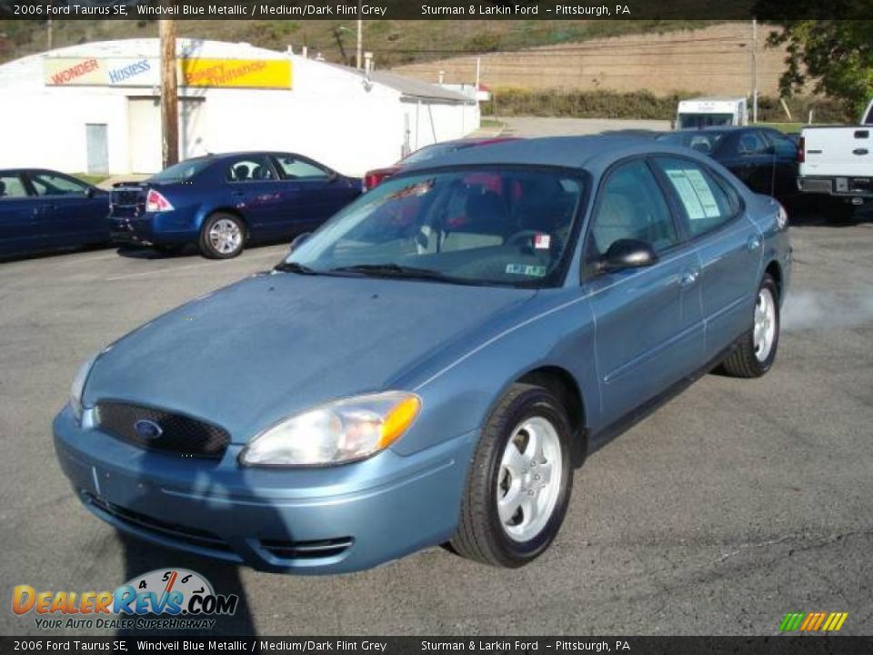 2006 Ford Taurus SE Windveil Blue Metallic / Medium/Dark Flint Grey Photo #7