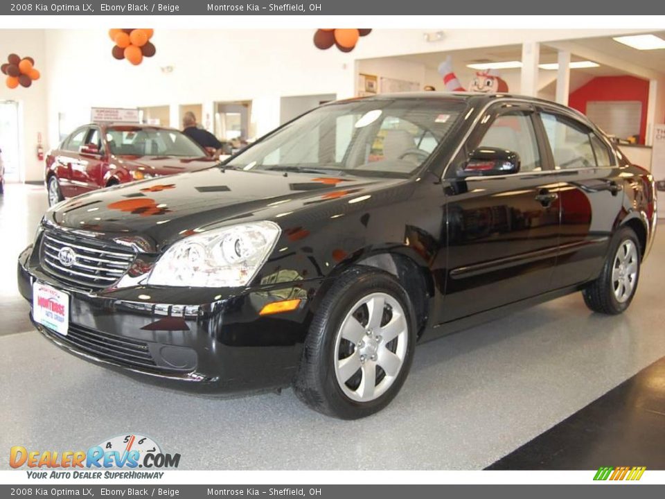 2008 Kia Optima LX Ebony Black / Beige Photo #2