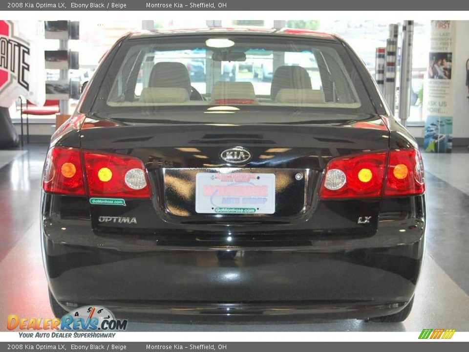2008 Kia Optima LX Ebony Black / Beige Photo #5