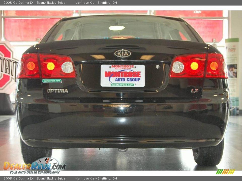 2008 Kia Optima LX Ebony Black / Beige Photo #6