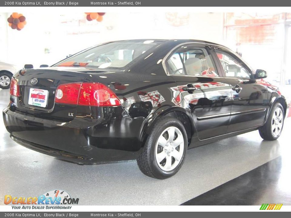 2008 Kia Optima LX Ebony Black / Beige Photo #7