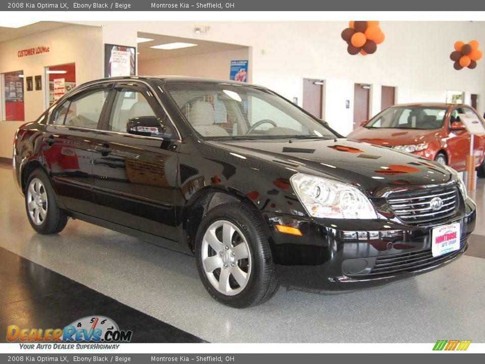 2008 Kia Optima LX Ebony Black / Beige Photo #9