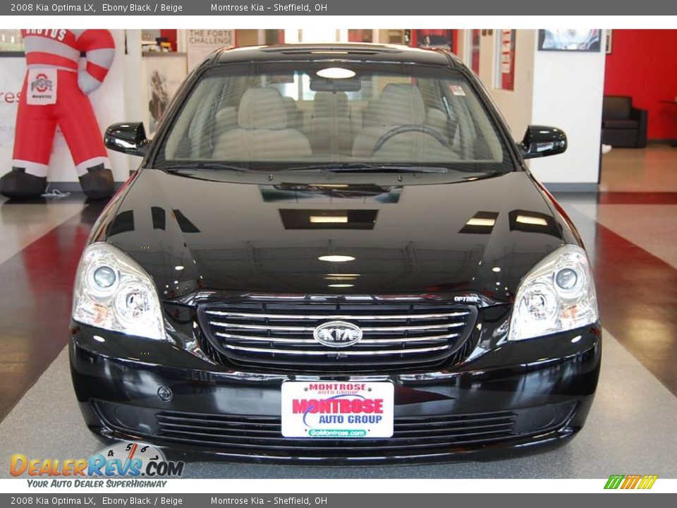 2008 Kia Optima LX Ebony Black / Beige Photo #11
