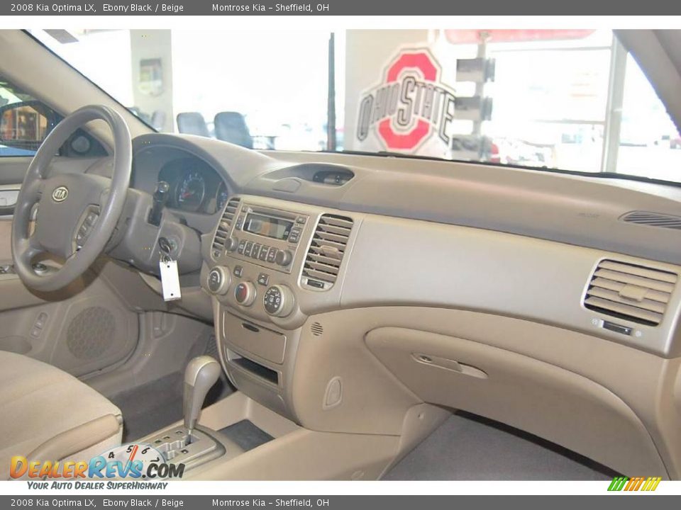 2008 Kia Optima LX Ebony Black / Beige Photo #14