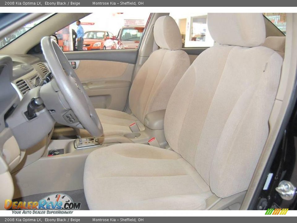 2008 Kia Optima LX Ebony Black / Beige Photo #15