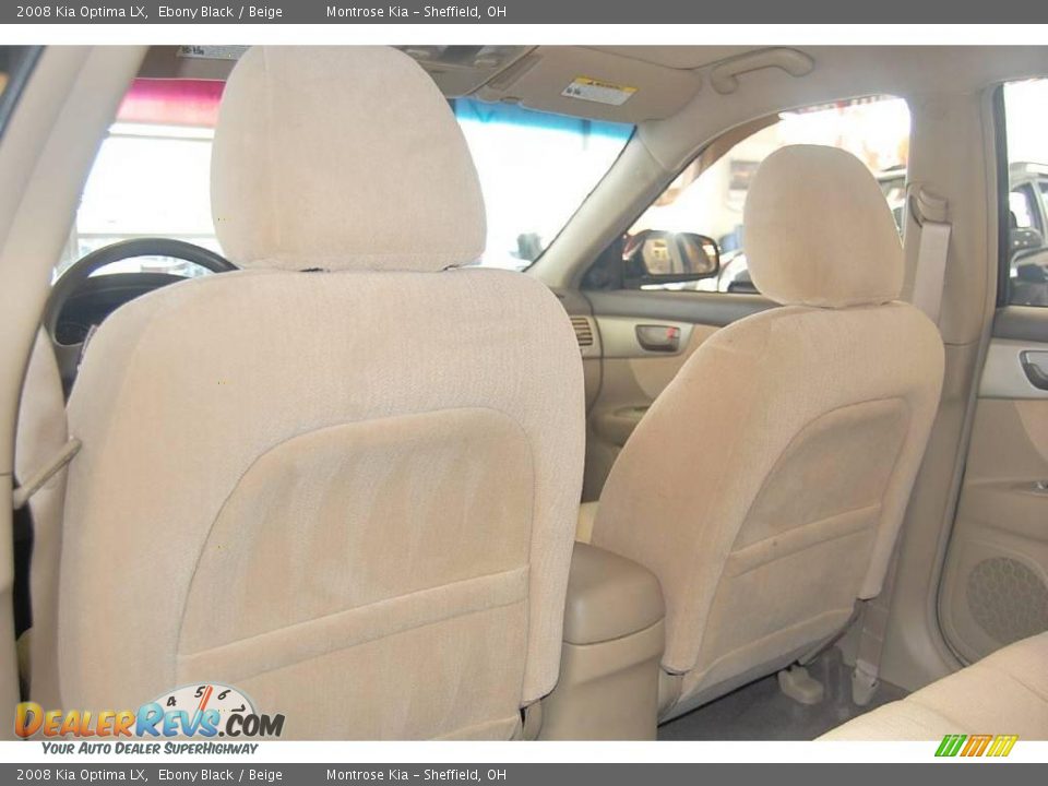 2008 Kia Optima LX Ebony Black / Beige Photo #16