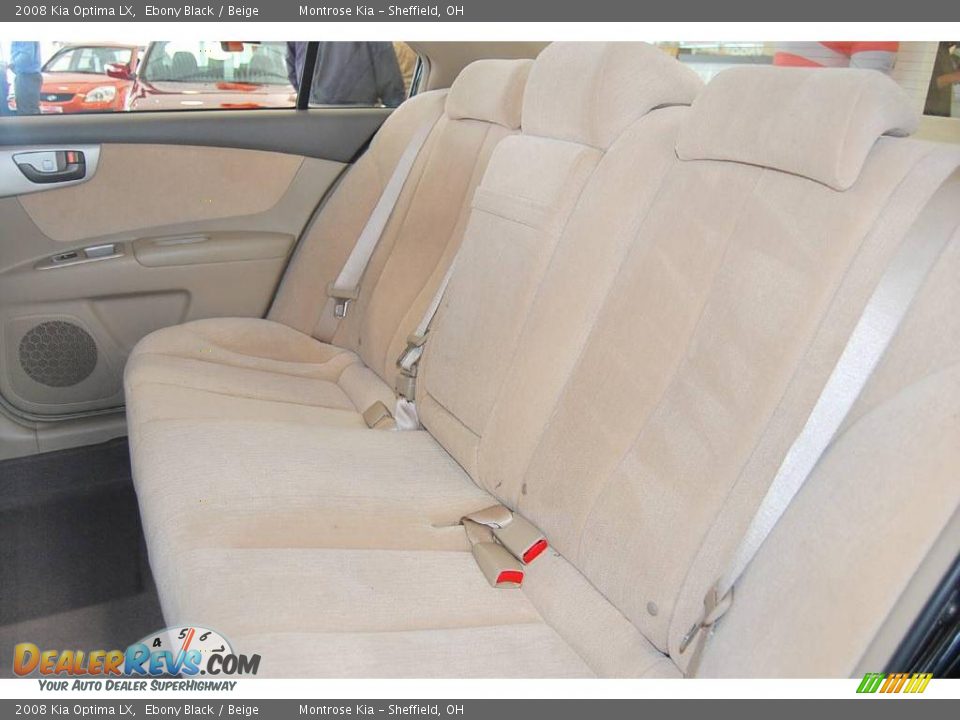 2008 Kia Optima LX Ebony Black / Beige Photo #17