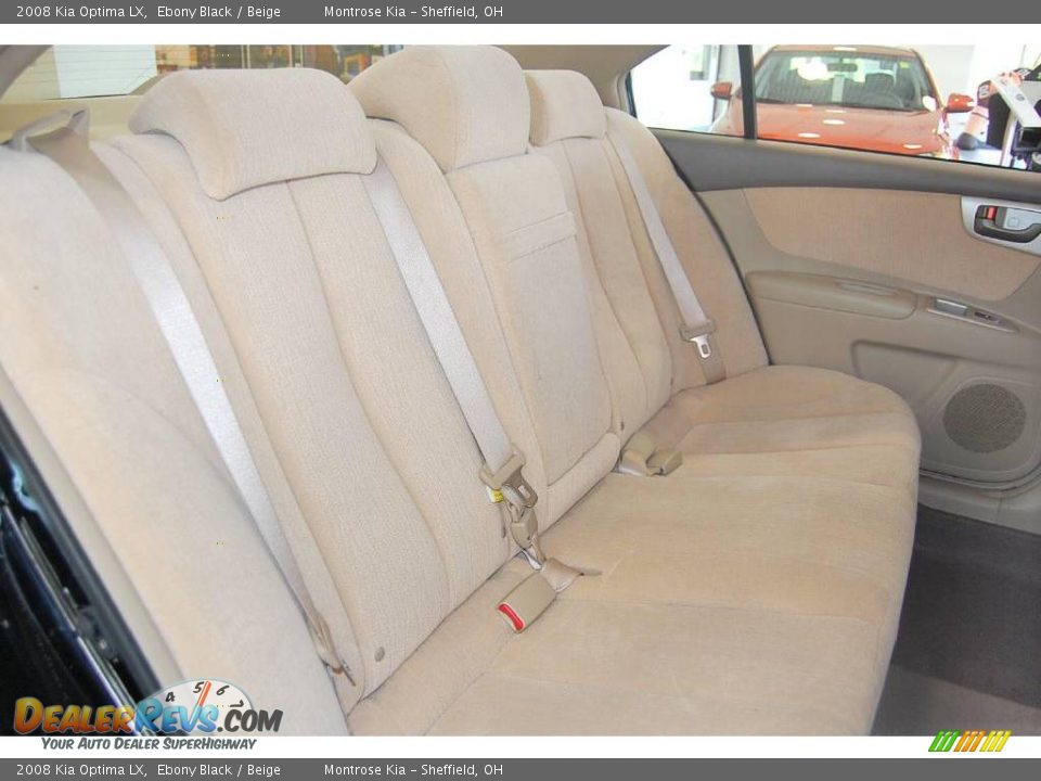 2008 Kia Optima LX Ebony Black / Beige Photo #18