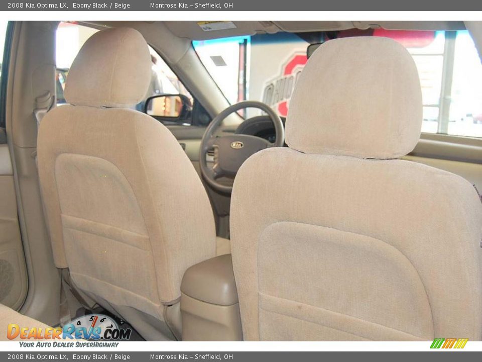 2008 Kia Optima LX Ebony Black / Beige Photo #19