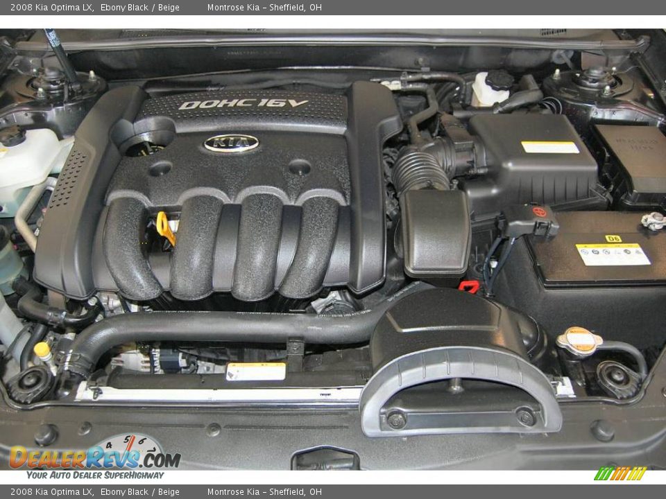 2008 Kia Optima LX Ebony Black / Beige Photo #21