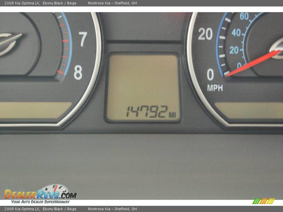 2008 Kia Optima LX Ebony Black / Beige Photo #23