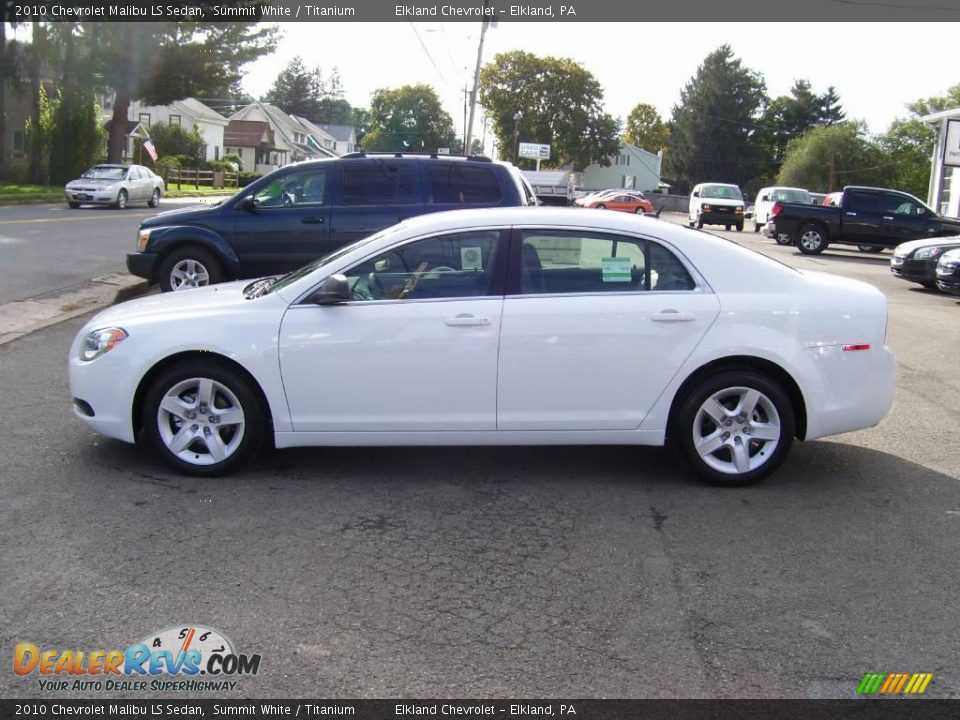 2010 Chevrolet Malibu LS Sedan Summit White / Titanium Photo #1