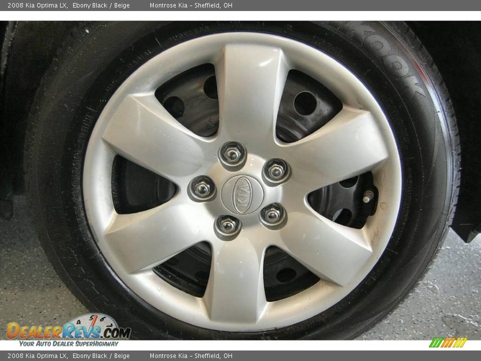 2008 Kia Optima LX Ebony Black / Beige Photo #25