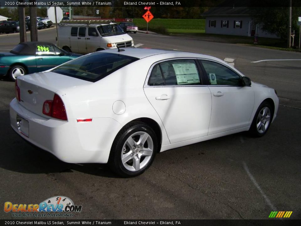 2010 Chevrolet Malibu LS Sedan Summit White / Titanium Photo #2