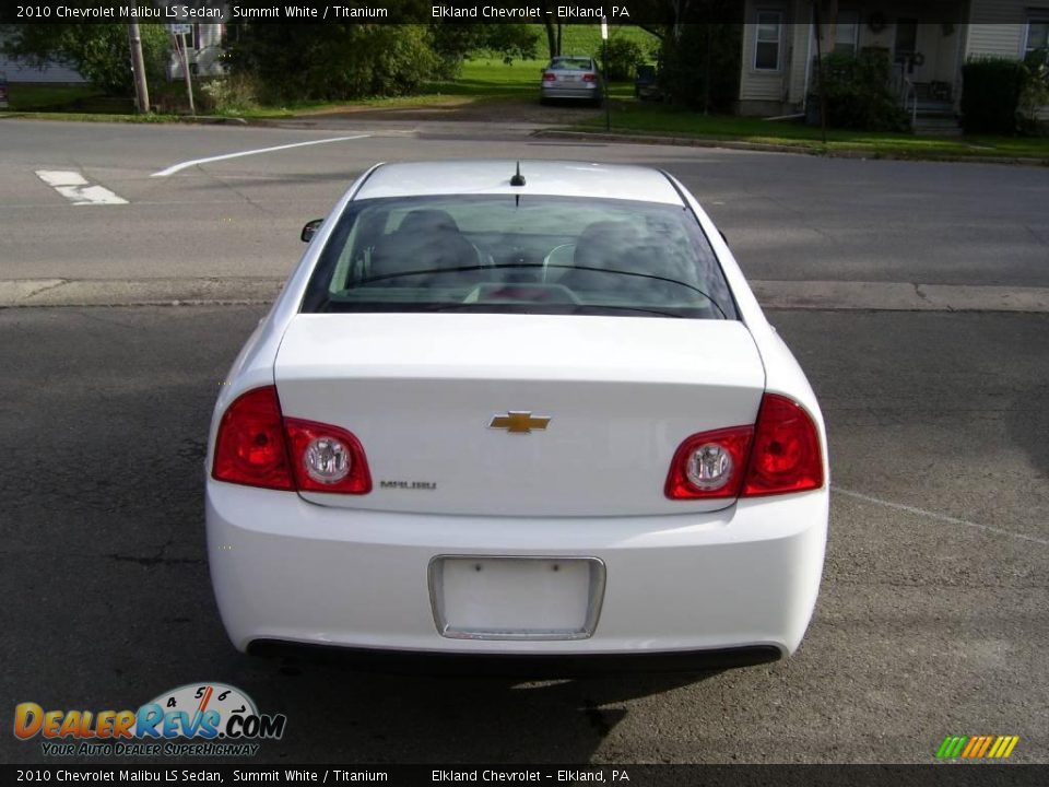 2010 Chevrolet Malibu LS Sedan Summit White / Titanium Photo #3