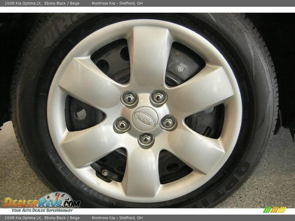 2008 Kia Optima LX Ebony Black / Beige Photo #28
