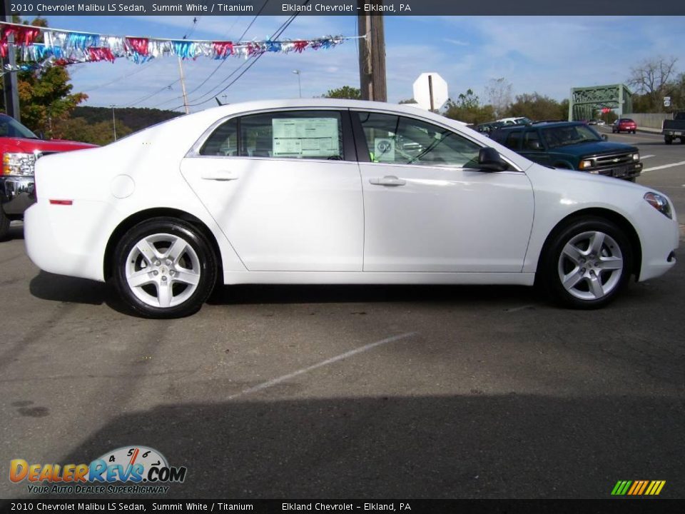 2010 Chevrolet Malibu LS Sedan Summit White / Titanium Photo #5